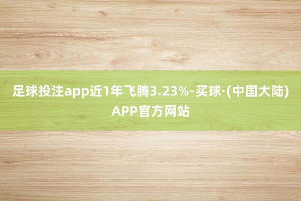 足球投注app近1年飞腾3.23%-买球·(中国大陆)APP官方网站