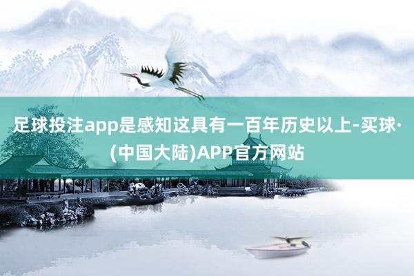 足球投注app是感知这具有一百年历史以上-买球·(中国大陆)APP官方网站