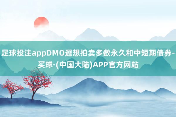 足球投注appDMO遐想拍卖多数永久和中短期债券-买球·(中国大陆)APP官方网站