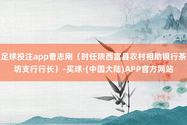 足球投注app曹志刚(时任陕西富县农村相助银行茶坊支行行长)-买球·(中国大陆)APP官方网站