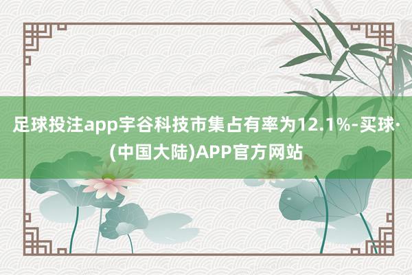 足球投注app宇谷科技市集占有率为12.1%-买球·(中国大陆)APP官方网站