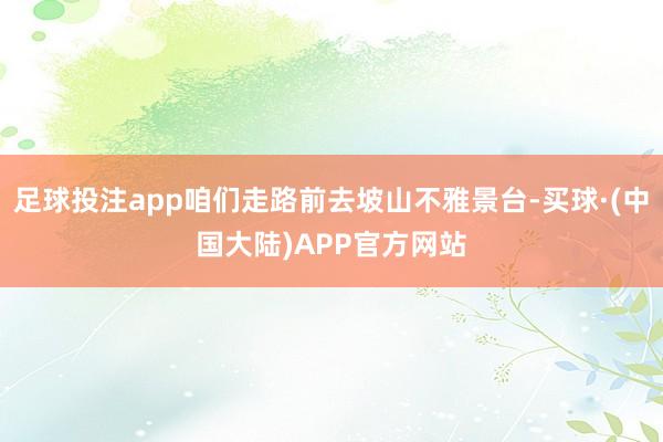 足球投注app咱们走路前去坡山不雅景台-买球·(中国大陆)APP官方网站