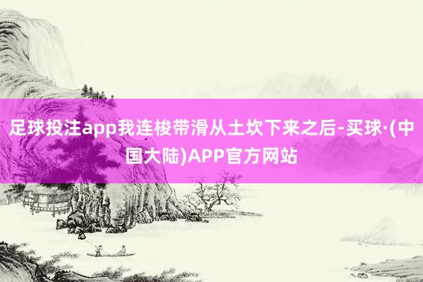 足球投注app我连梭带滑从土坎下来之后-买球·(中国大陆)APP官方网站